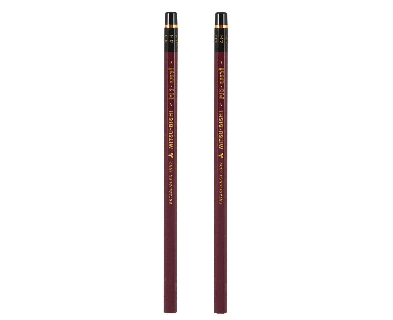 Uniball Hi Uni Graphite Pencil 2pc set : 4H