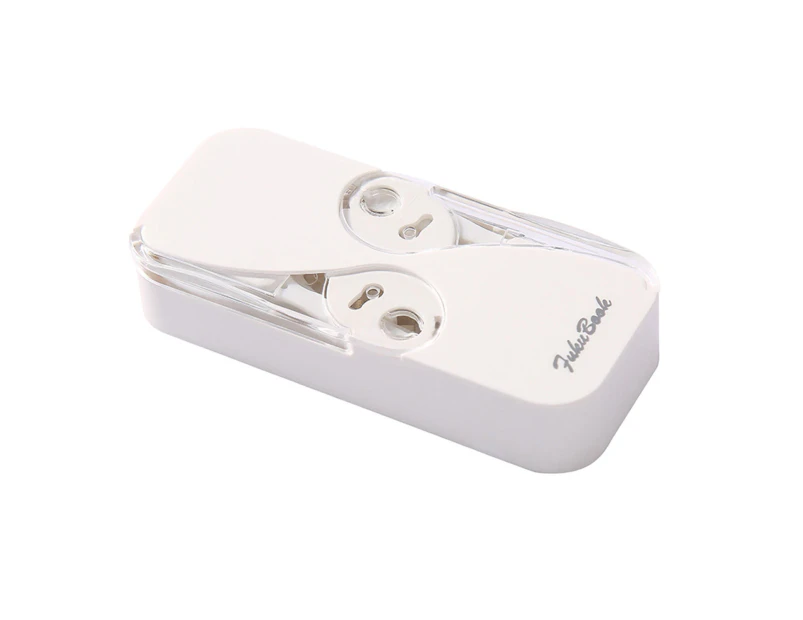 1 Set Dental Floss Stick Mini Hygienic Portable Automatic Safe Oral Care Tool Plastic Dental Floss Storage Box for Home-White