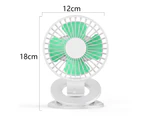 Stroller Fan,Clip On Battery Operated Fan Baby Fan With 3 Adjustable Speed Clip On Fans For Baby Carseat Travel Camping, Pink - White