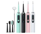 New Electric Dental Calculus Remover Sonic Toothbrush Scaler LED Display USB Rechargeable Teeth Cleaner Whitener Oral Whitening - Pink