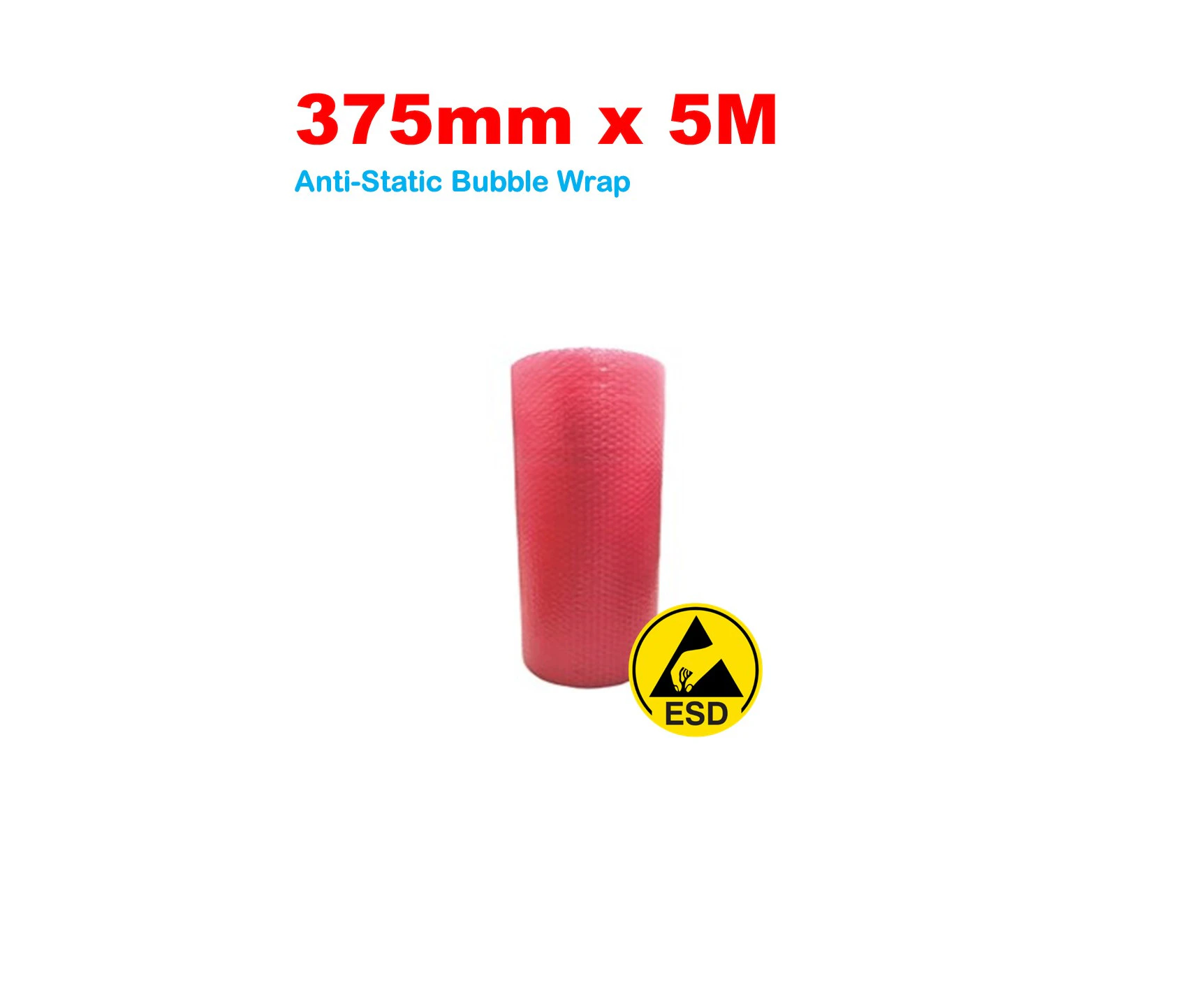 375mm x 5M (10mm) Anti-static (ESD) Bubble Wrap Roll