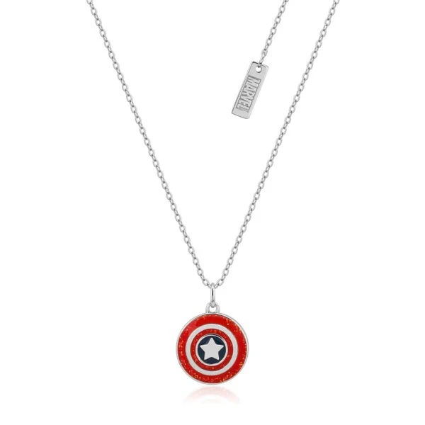 Marvel Couture Kingdom - Captain America Necklace Silver