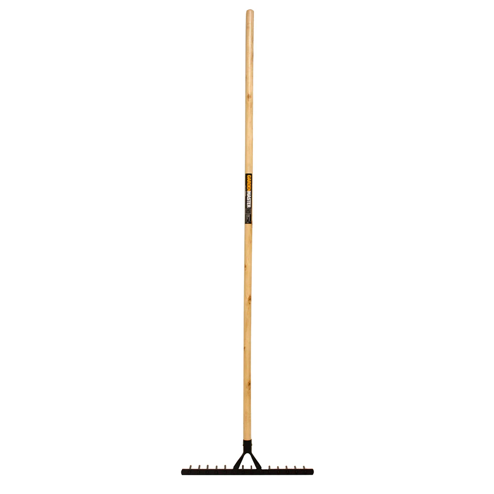 Gardenmaster 14T Garden Nail Rake Garden Cultivating/Aerating w/ Hardwood Handle