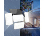 4 Head Solar Powered Motion Sensor Outdoor Flood Lamp