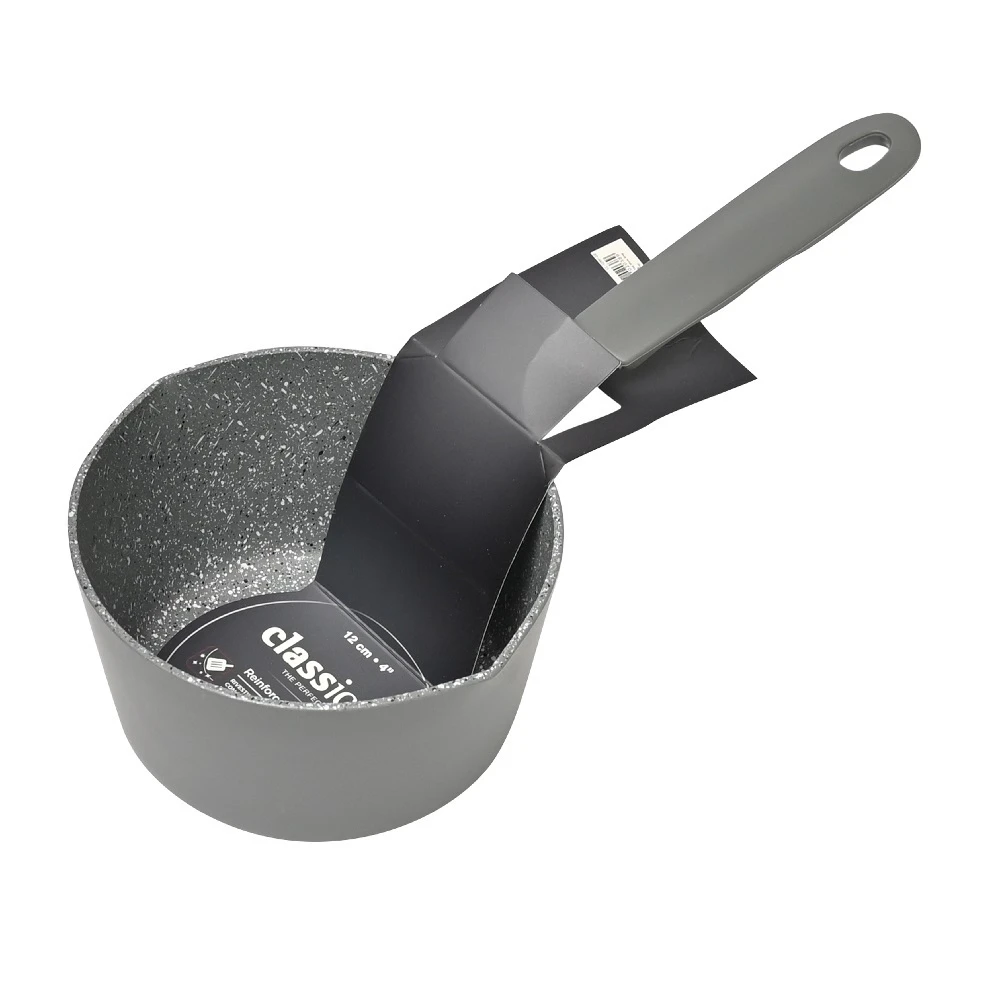 Classica Diamond Stone Non Stick Mini Milk Pan 12cm - Grey