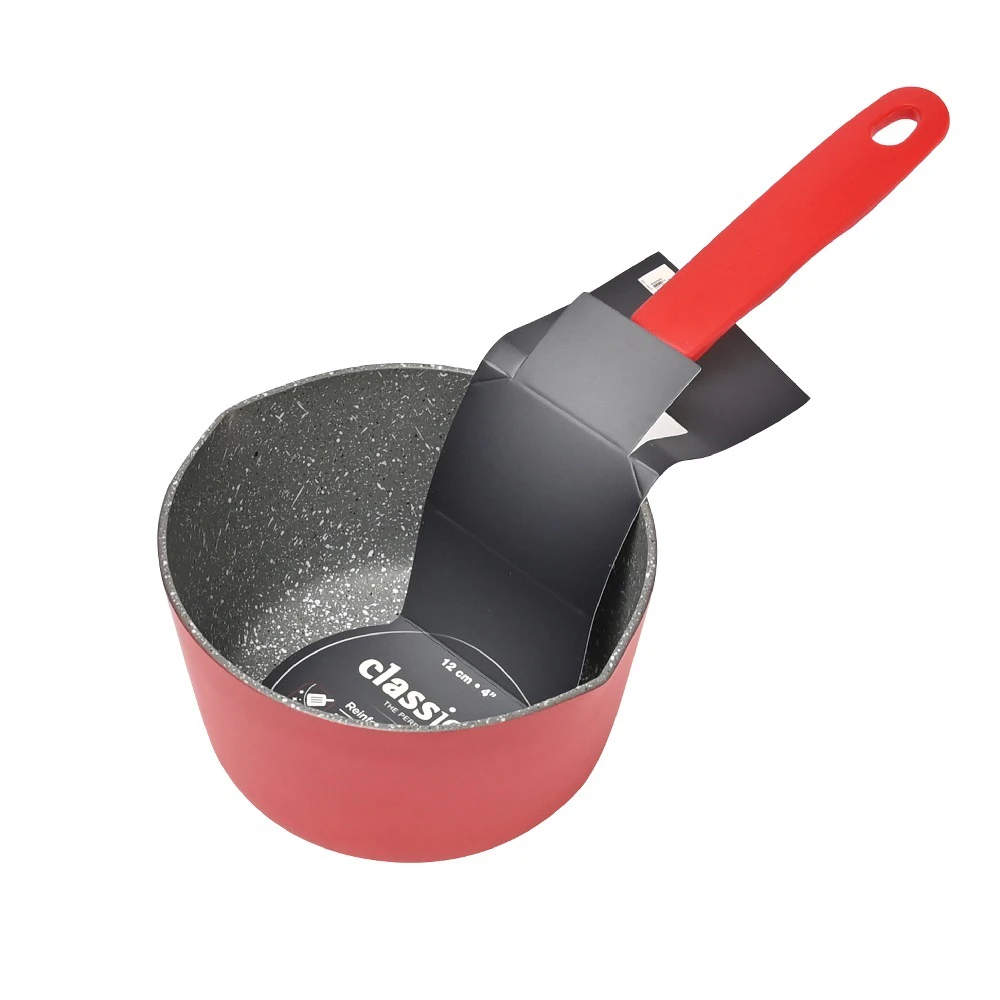 Classica Diamond Stone Non Stick Mini Milk Pan 12cm - Red