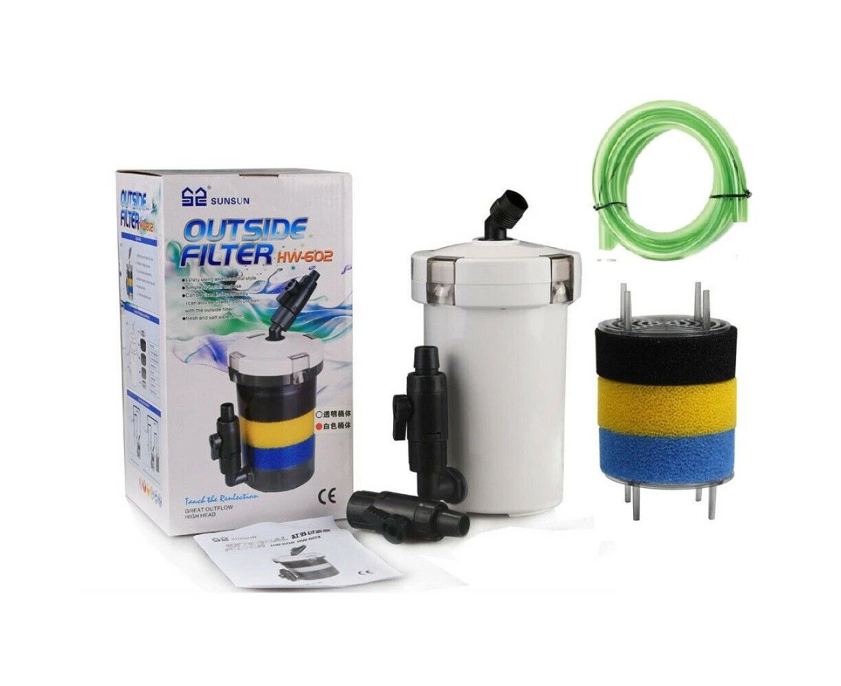 SUNSUN HW-602 1.5L Mini Aquarium External Pre filter With 1.8m Hose