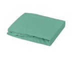 Domiva Fitted sheet + Undersheet - 60 x 120 cm - 100% cotton - White/Fir - CATCH