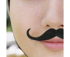 5Pcs Fake Beard Realistic Stylish Decorative Easy to Use Odorless Self-adhesive Novel Easily Removed Fake Mustache Halloween Supplies-One Size