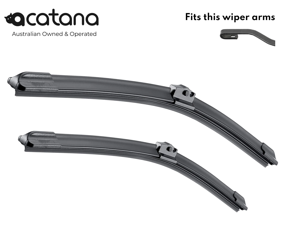 Front Wiper Blades for Ford Falcon BA 2002 - 2005 Pair of 22" + 22" Windscreen Replacement Set Driver Passenger