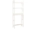 vidaXL Toilet Rack White 63x26x171 cm Solid Wood Pine