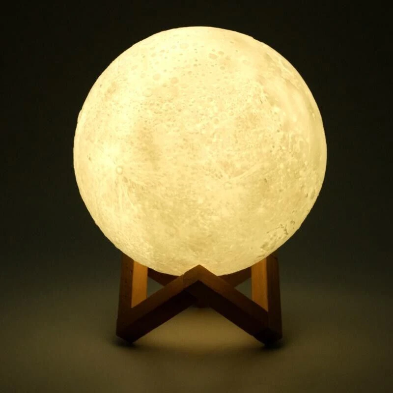 3D Magical Moon Lamp USB LED Touch Night Light Moonlight Bedroom Lamp Galaxy