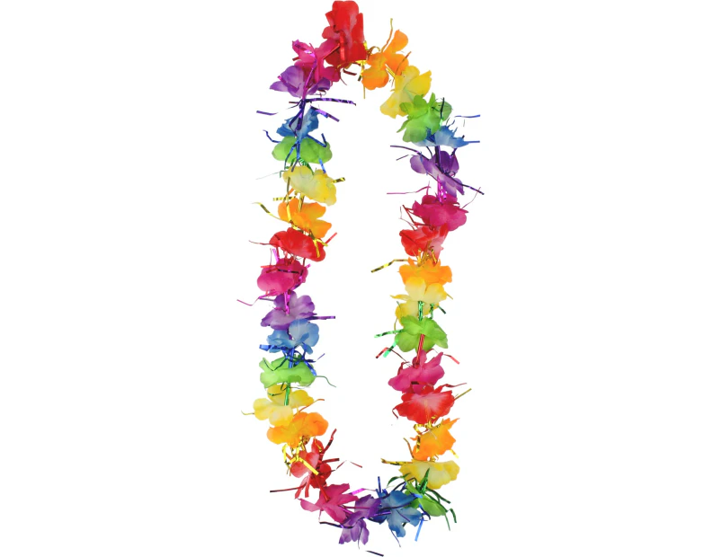 Rainbow Tinsel Lei