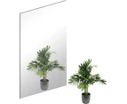 HD Adhesive Wall Mirrors Glass Decorative Mirror Large Self-Adhesive Mirrors for Bathroom, Bedroom, Door, etc(40 x 30cm)