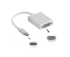 USB-C Thunderbolt 3 Male to VGA Female Adapter USB 3.1 Type-C Full HD Display Converter