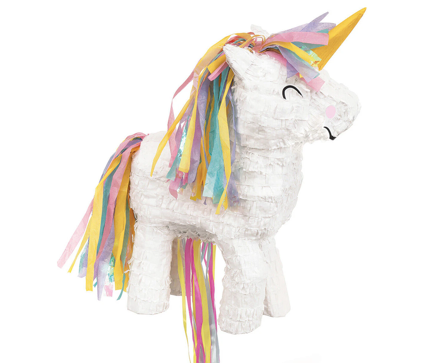 Rainbow Unicorn Birthday Party Pull Pinata Pinyata Fun Game Toy Treat Lolly Box