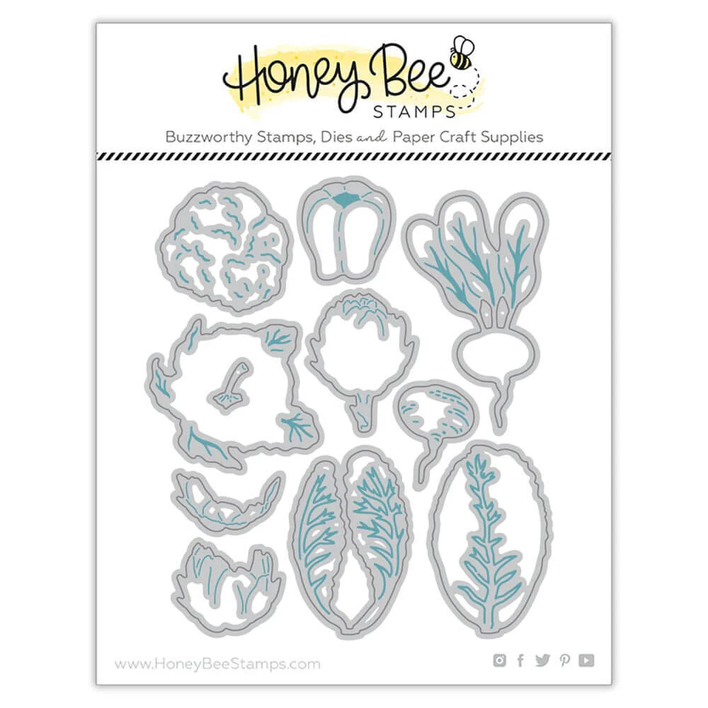 Honey Bee Dies - Lovely Layers: Garden Veggies HBDS-LLVEG