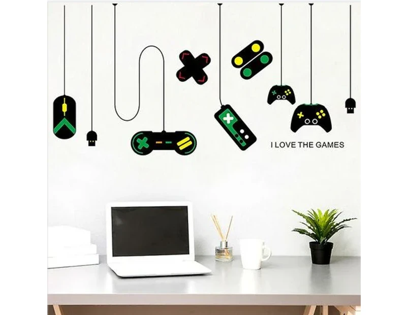 Game Handle Sticker Home Decal Posters Pvc Mural Video Game Sticker Gamer Room Decor
