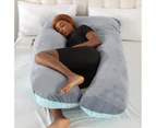 Pregnancy Pillows, U Shaped Pregnancy Body Pillow for Sleeping,  Maternity Pillow for Pregnant Women, (purple blue,130x70cm)