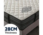 Royal Sleep DOUBLE Mattress Extra Firm Bed Wool Tight Top 7 Zone Pocket Spring