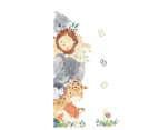 Watercolor Jungle Animal Wall Decals Animal Wall Sticker Monkey Wall Decals for Kids Baby Nursery Wall Decor