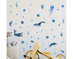 Ocean Fish Wall Decals-Glow in The Dark Under The Sea Wall Decals - Removable Waterproof Peel and Stick