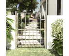 vidaXL Garden Gate 100x125 cm Stainless Steel