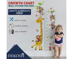 Monkeys Kids Height Wall Chart | Peel & Stick Nursery Wall Decals for Baby Bedroom, Toddler Playroom