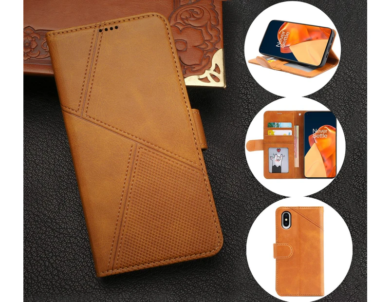 iPhone X Case Wallet Cover Orange Yellow