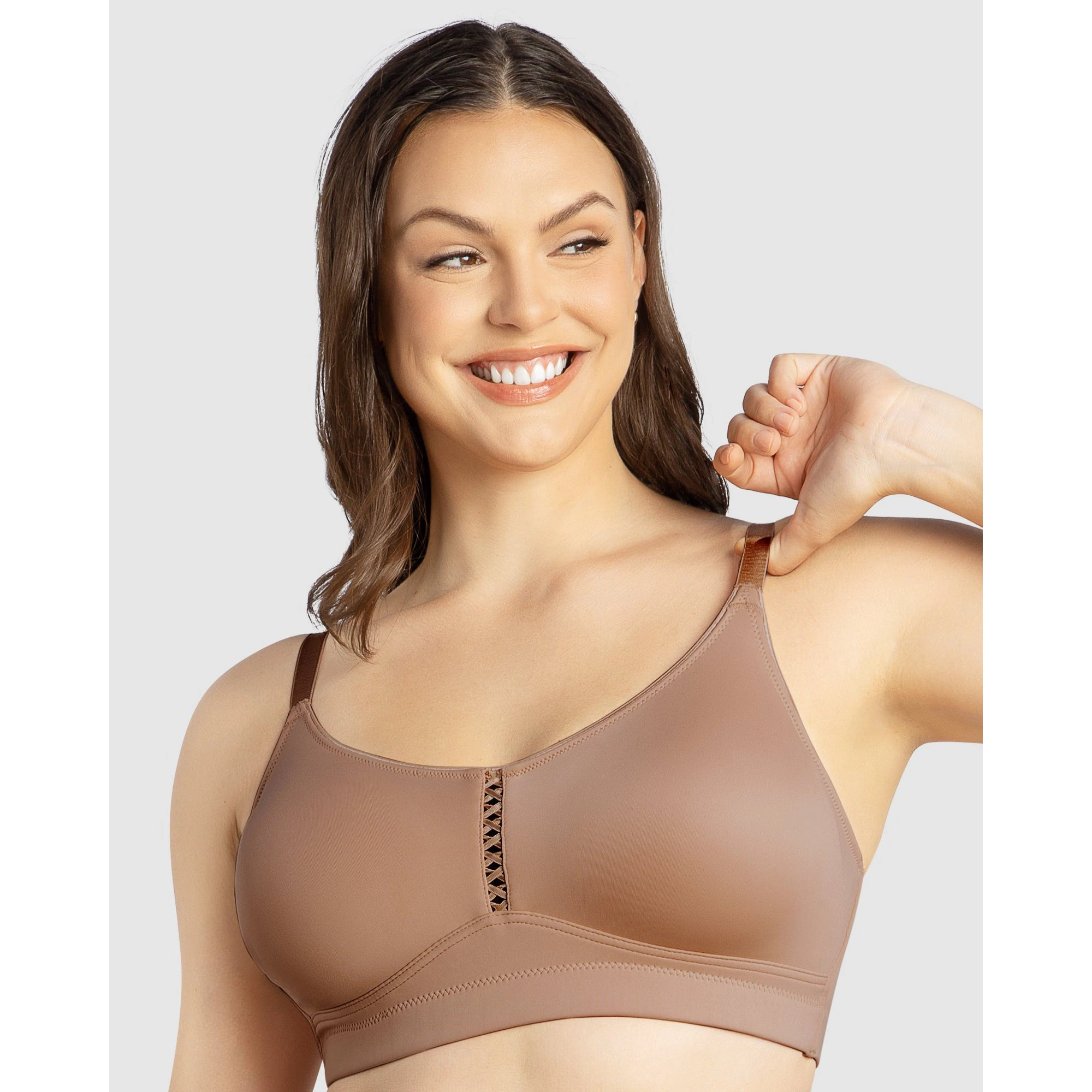 Parfait Erika Full Bust Seamless Wirefree Bra in Mid Nude