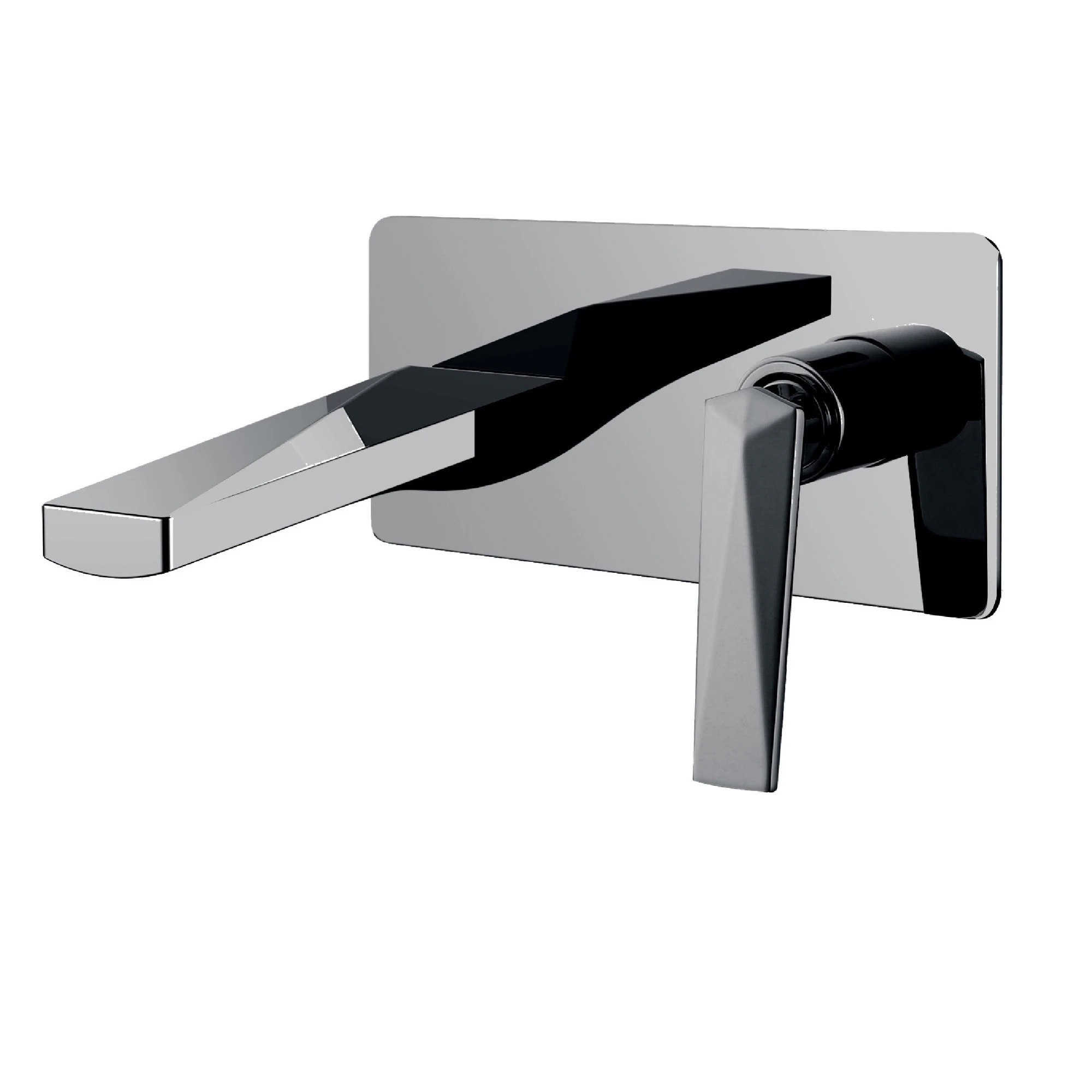 THH Bathroom Basin Mixer (with concealed box) Shiny Gun Metal