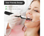 Electric Sonic Dental Scaler LED Light Tooth Calculus Remover with Mouth Mirror 3 Modes Waterproof Teeth Whitening Cleaner Oral Care - Black
