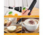 HSNMAFWINElectric milk frother with double whisk, USB rechargeable milk frother, 2 in 1 handheld battery operated milk frother for coffee, latte, capp