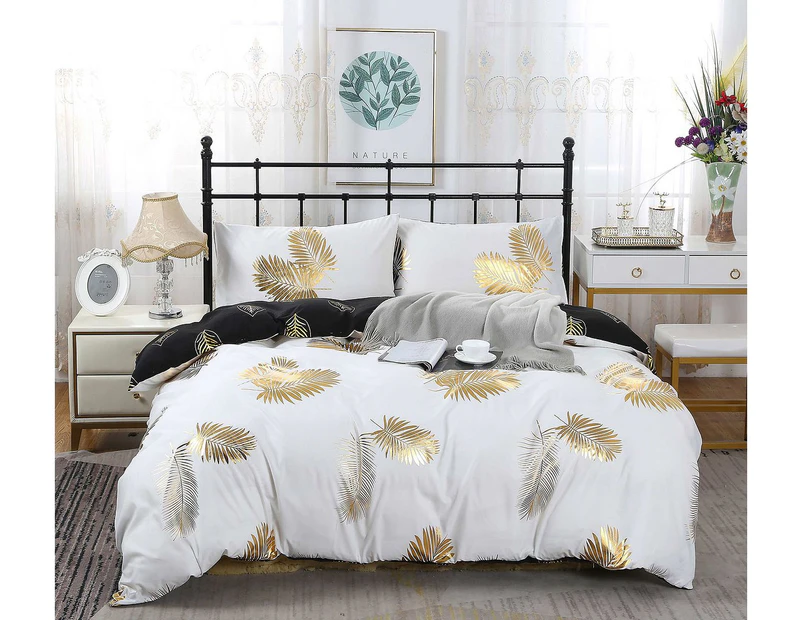 Reversible Design Quilt/Doona/Duvet Cover Set (Queen/King/Super King Size Bed) M462B