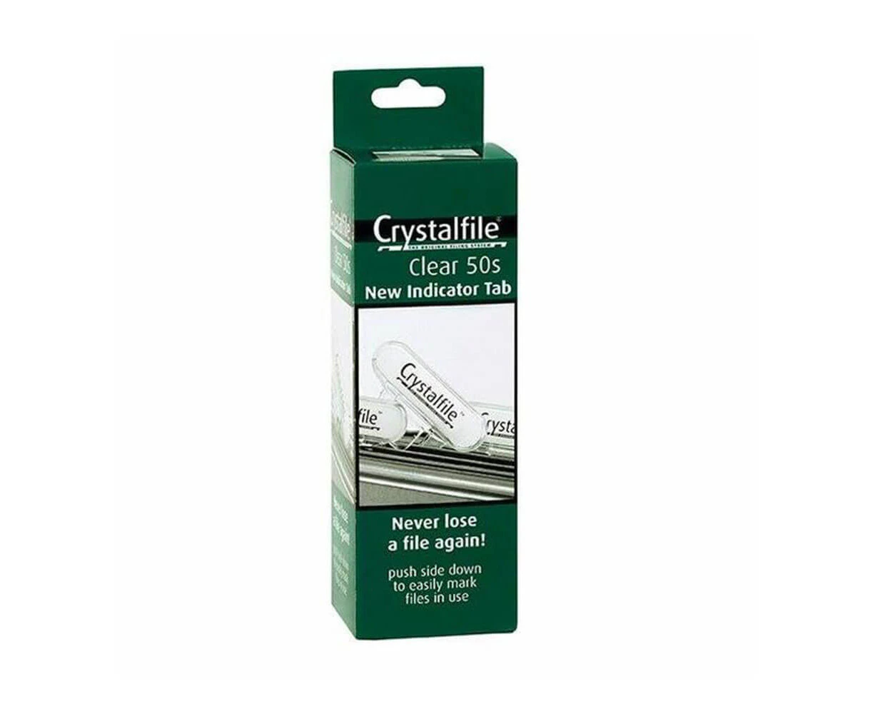 Crystalfile Index Tabs Clear 50pk - Round