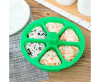 6 Holes Sushi Mold Onigiri Rice Ball Bento Press Maker Mold