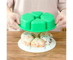 6 Holes Sushi Mold Onigiri Rice Ball Bento Press Maker Mold