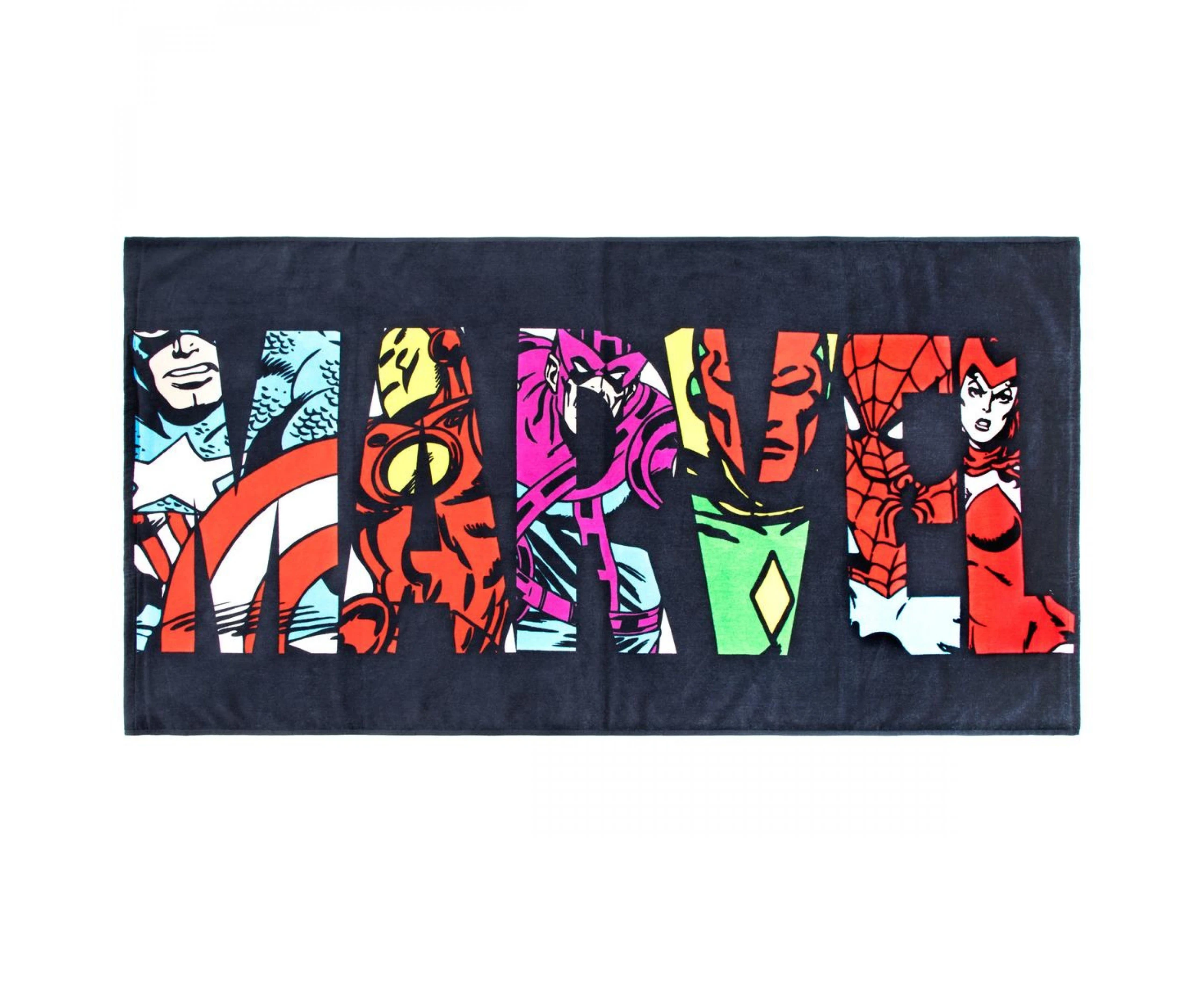 Marvel Bright Character Logo Oversized Beach Towel