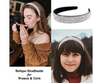 Rhinestone Headband Women Girls Fashion Headband Crystal Headband Bling Sparkly Diamond Headband - Shape1