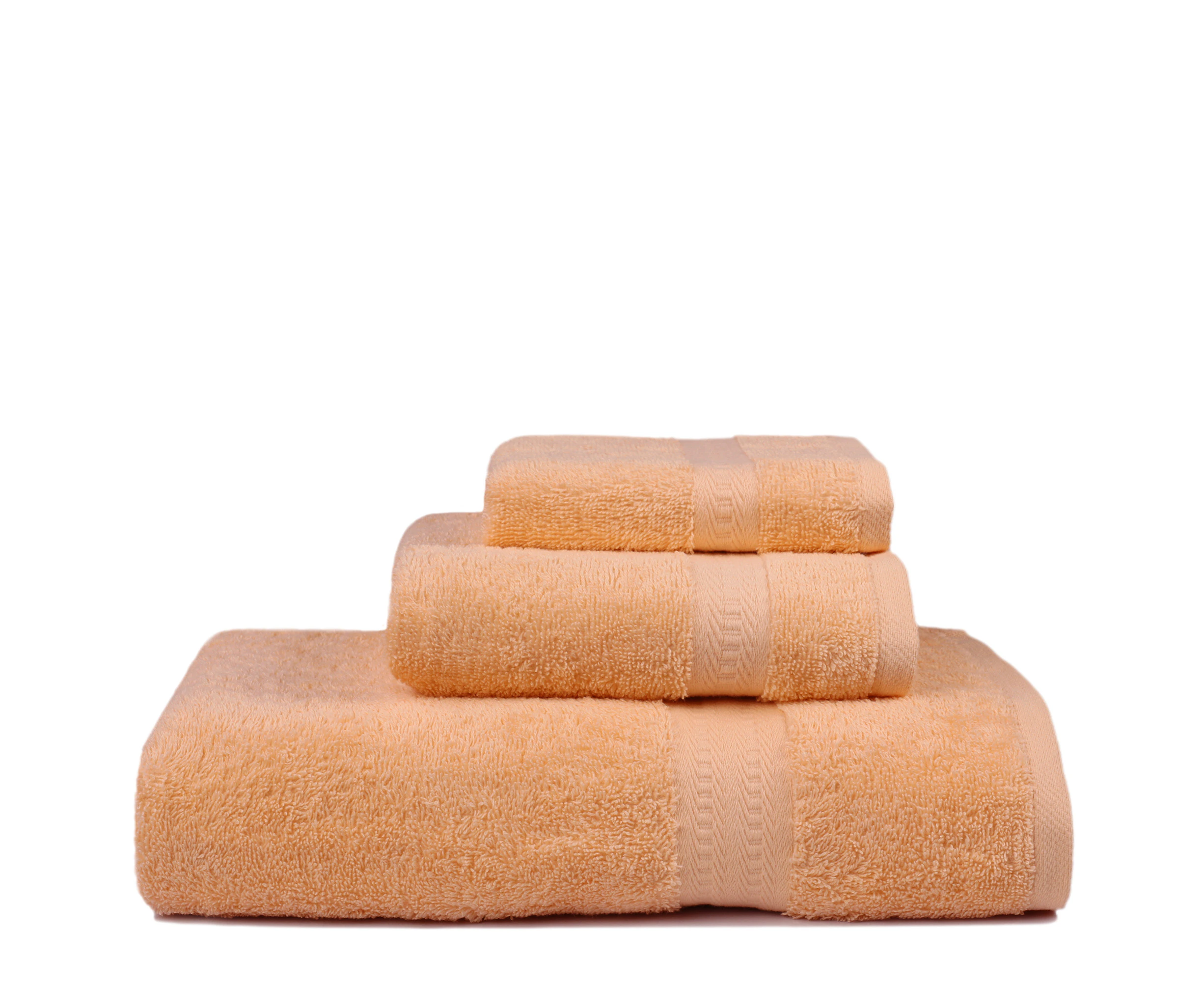 Eclat Towel Set (Pack of 3) - Peach