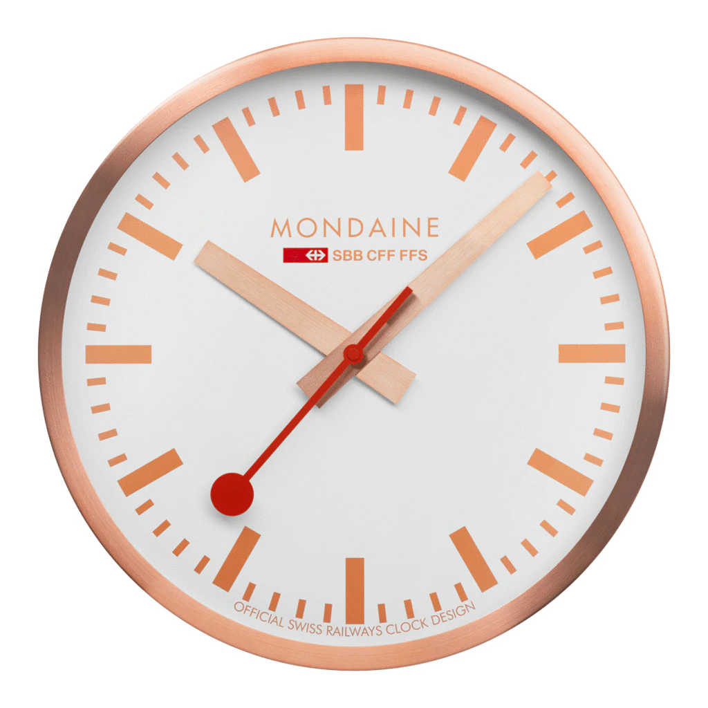 Mondaine Official Copper Pure Wall Clock 40cm