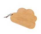 Cutting Board Wooden Smooth Edge Beech Household Cloud-shaped Bread Fruit Chopping Block for Kitchen