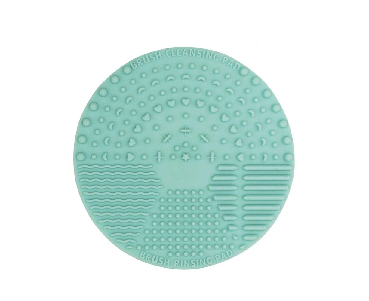 Silicone Makeup Brush Cleaner ，Brush Cleaning Mat, Portable Cosmetic Brush Cleaning Pad with Suction Cup