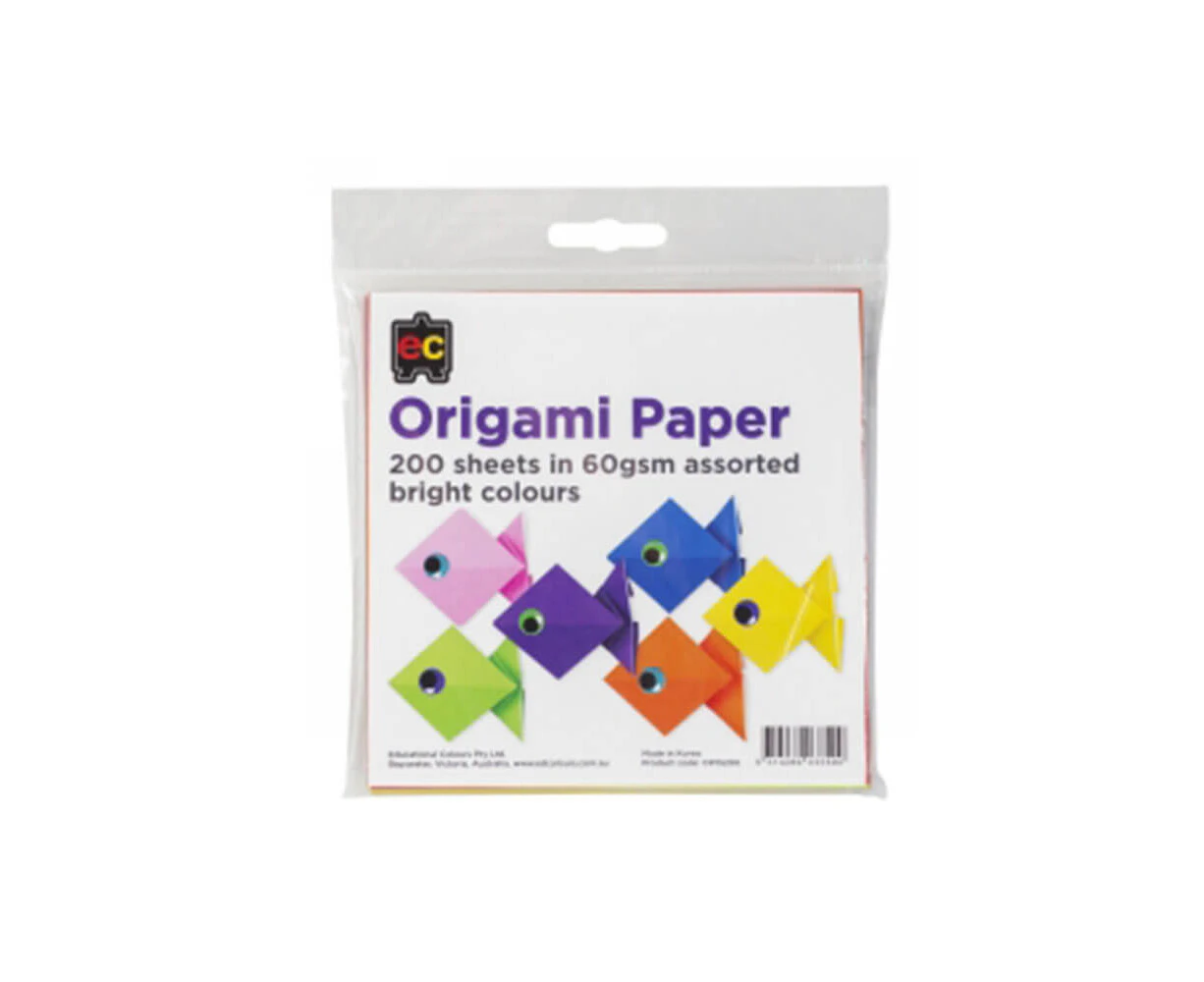 EC Origami Paper (200pk) - Assorted