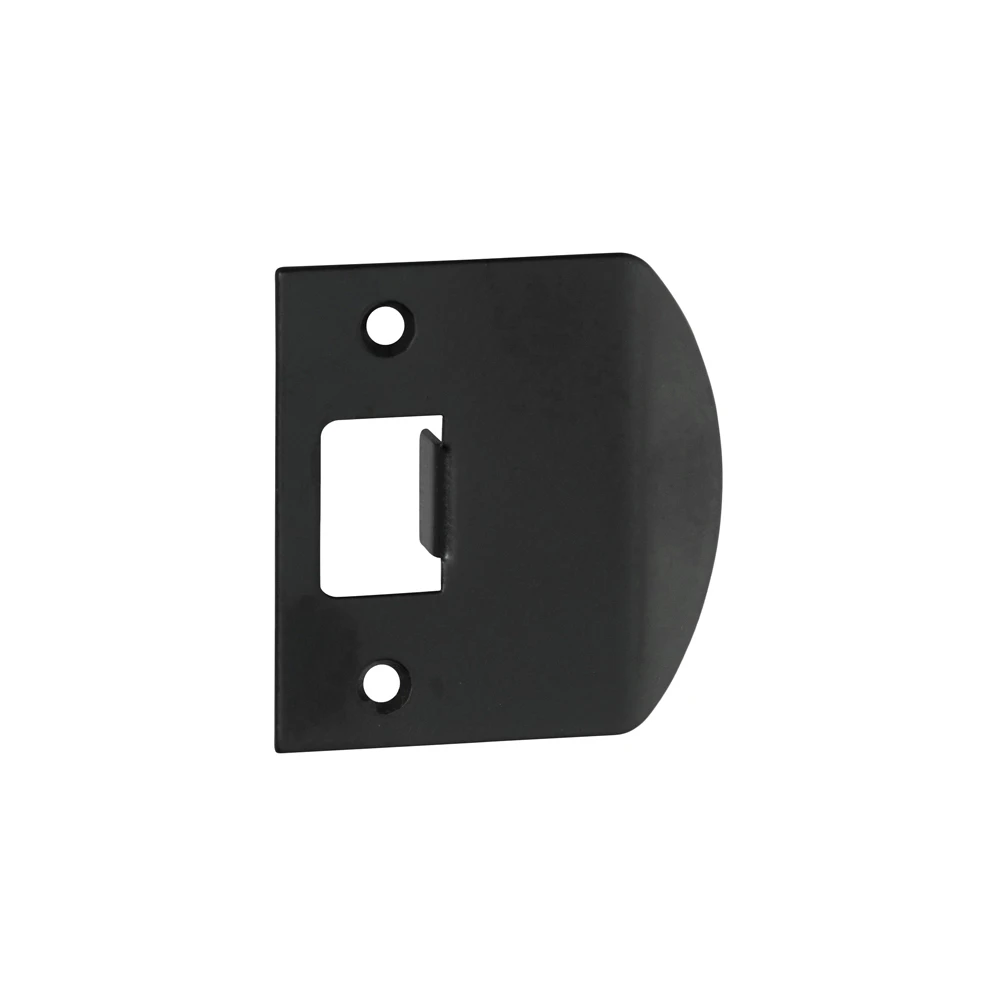 Tradco Tube Latch Striker Extra Long Matt Black TD2098