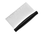 Stainless Steel Metal Griddle Scraper Chopper - Black