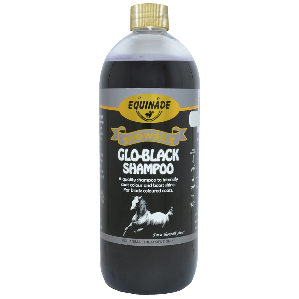 Equinade Showsilk Glo Black Shampoo Animal Coat Colour Treatment 20L