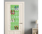 Over The Door Hanging Organizer Good Load-bearing PVC 24 Pockets Space Saving Hanging Shoe Holder for Home-Green - Green