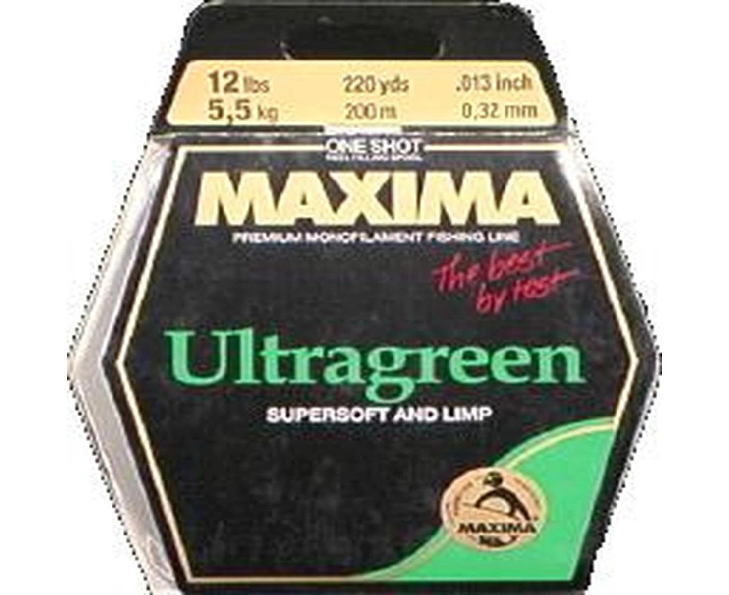 (12-Pound/220-Yard) - Maxima Fishing Line One Shot Spools, Ultragreen