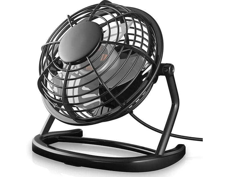 Usb Fan-Desktop Fan-Ideal For Desktop Fans, Including On/Off Switch-Compatible With Laptops,Black